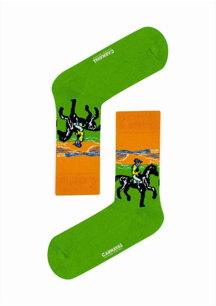 7'li Art Socks-3 Desenli Renkli Soket Çorap Kutusu
