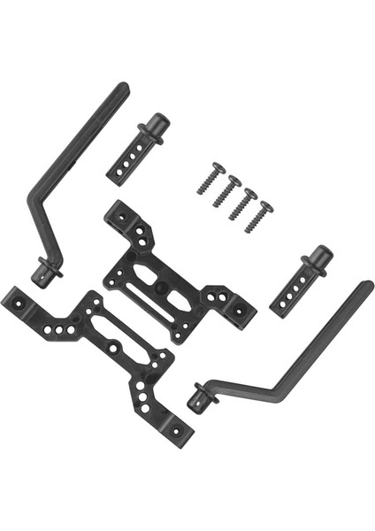 Uzaktan Kumanda Model Aksesuarları, SG1605 Ön ve Arka Gövde Direkleri Montaj Kabuğu Kolon Seti Sg 1605 1/16 Rc Araba Yedek Parça Aksesuarları, Siyah (Yurt Dışından)