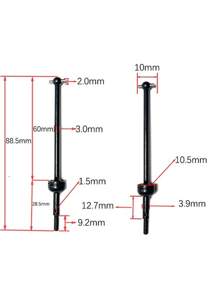 Uzaktan Kumanda Model Aksesuarları, 144001 144010 124007 124016 124019 124018 Rc Araba Yükseltme Parçaları İçin4 Adet Metal Tahrik Mili ve Tekerlek Somunu, Gümüş, Gümüş (Yurt Dışından)