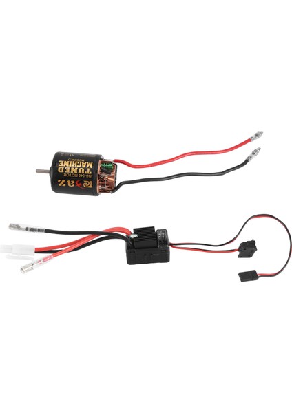 Rc Yükseltme Parçaları, 540 Fırçalı Motor 80T 1060 Esc 60A 2-3s Lipo Su Geçirmez Elektrikli Hız Kontrol Cihazı Rc 1/10 Paletli Araba Için, (Yurt Dışından)