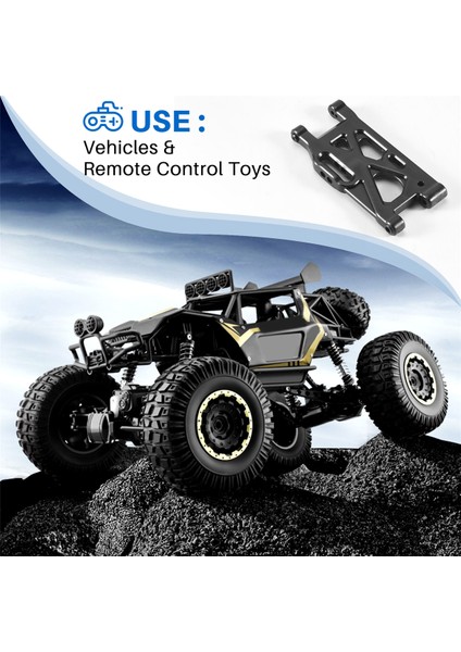 Ön ve Arka Salıncak, Ön ve Arka Salıncak Kolu Seti Parçası 144001 1/14 4WD Rc Araba Romanı Uygun Oyuncak Parçaları, Siyah (Yurt Dışından)