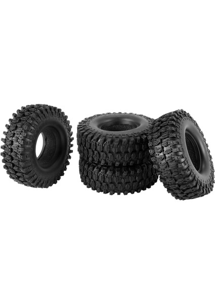 Rc Lastik, 4 Adet 1.9 Inç Kauçuk Lastik Tekerlek Lastikleri 108X40MM 1/10 Rc Paletli Trx4 Eksenel SCX10 90046 AXI03007, Siyah (Yurt Dışından)