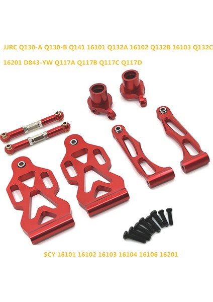 Uzaktan Kumandalı Araba Aksesuarları, Scy 1/16 R/c Araba Parçaları ve Aksesuarları Metal Yükseltme Modifikasyonu Ön Araç Aşınması, Kırmızı (Yurt Dışından)