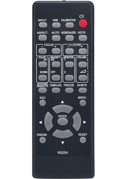 Uzaktan Kumanda, Yedek Uzaktan Kumanda R020H LCD Projektör CP-AX2503 CP-AX3503 CP-AX2505 CP-AX3505 CP-AW3005 CP-AW3506, Siyah (Yurt Dışından)
