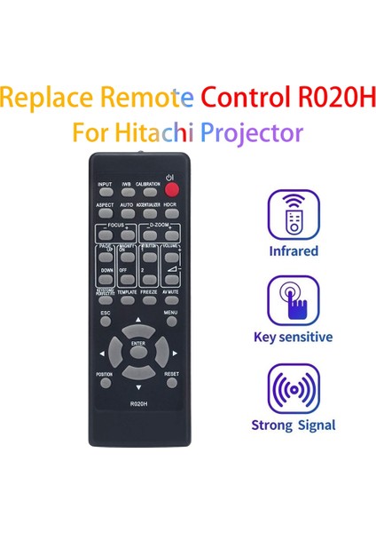 Uzaktan Kumanda, Yedek Uzaktan Kumanda R020H LCD Projektör CP-AX2503 CP-AX3503 CP-AX2505 CP-AX3505 CP-AW3005 CP-AW3506, Siyah (Yurt Dışından)