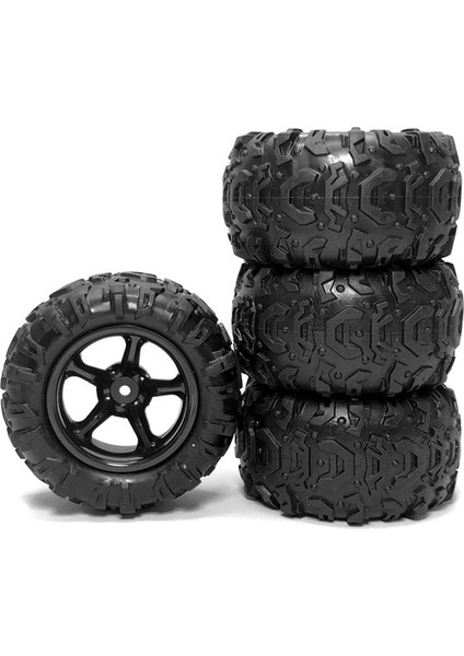 Uzaktan Kumanda Model Aksesuarları, 4 Adet Kauçuk Lastik Tekerlek Lastiği 9300 9310 Pxtoy 9302 9303 9304 1/18 Rc Araba Yedek Parça Aksesuarları, Siyah (Yurt Dışından)