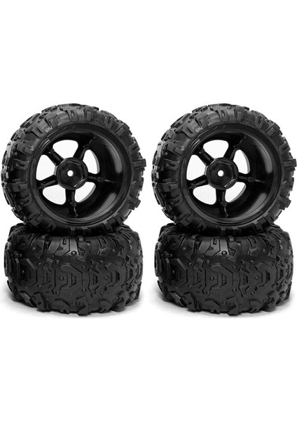 Uzaktan Kumanda Model Aksesuarları, 4 Adet Kauçuk Lastik Tekerlek Lastiği 9300 9310 Pxtoy 9302 9303 9304 1/18 Rc Araba Yedek Parça Aksesuarları, Siyah (Yurt Dışından)