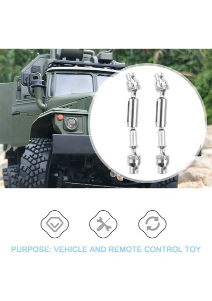 Tahrik Mili, Ural Kamyon Rc Araba Yedek Parçaları Metal Ön Arka Tahrik Mili B36 B16 C14 C24 B24, Gümüş (Yurt Dışından)