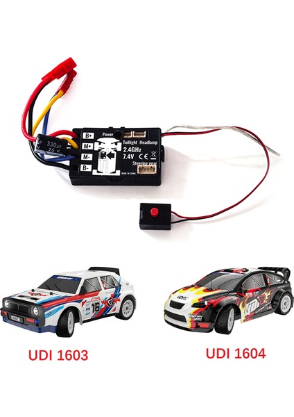 Uzaktan Kumandalı Model Aksesuarları, Rc Araba 2.4g Esc SG1603 SG1604 SG1605 SG1606 UD1601 UD1602 UD1603 1/16 Parça Aksesuarları İçinYardımcı Jiroskoplu, Siyah (Yurt Dışından)