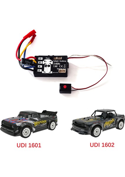 Uzaktan Kumandalı Model Aksesuarları, Rc Araba 2.4g Esc SG1603 SG1604 SG1605 SG1606 UD1601 UD1602 UD1603 1/16 Parça Aksesuarları İçinYardımcı Jiroskoplu, Siyah (Yurt Dışından)