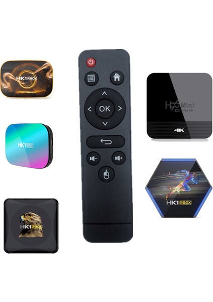 Tv Kutusu Uzaktan Kumandası, 331/ Max X3 / Mini V8/ Max H616 Akıllı Tv Kutusu Android 10/9.0 4K Medya Oynatıcı Üst Kontrol Cihazı, Siyah (Yurt Dışından)
