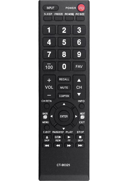 Uzaktan Kumanda, CT-90325 Uzaktan Kumanda 55S41U 32C100U1/2 32DT1U 55HT1 55G310U 19AV600U 22SL400U 24SL410U 26C100U İçinDeğiştirin, Siyah (Yurt Dışından)