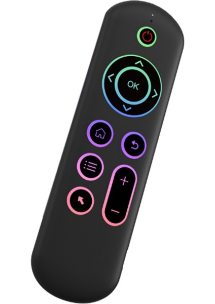 Air Mouse Uzaktan Kumanda, M5 Ir 2.4g Air Mouse Uzaktan Kumanda Dokunmatik Yüzey Android Tv Kutusu Pc Mini Kablosuz Klavye Uçan Fare (li Arka Aydınlatmalı), Siyah (Yurt Dışından)