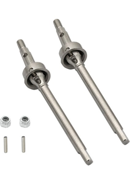 Aksesuar Parçası, Metal Ön ve Arka Tahrik Mili Cvd Tahrik Mili TRX4M -4m 1/18 Rc Paletli Araba Yükseltme Parçaları, Siyah, Siyah (Yurt Dışından)