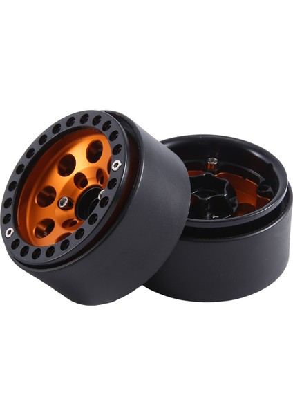 Rc Yükseltme Parçaları, 4 Adet 1.9 Metal Beadlock 8 Yuvarlak Delik Tekerlek Göbeği Jantı 1/10 Rc Crawler Axial SCX10 90046 AXI03007 Trx4 Redcat D90, Altın, Altın (Yurt Dışından)