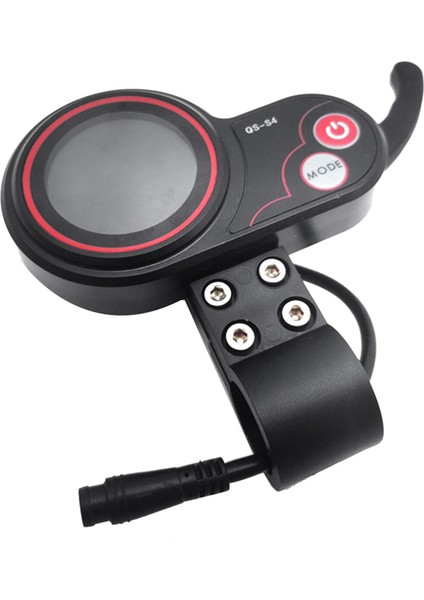 LCD Ekran, Qs-S4 48V-60V Başparmak Gaz Kelebeği LCD Ekran Metre Sıfır 8 9 10 8x 10X Elektrikli Scooter 6pin Aksesuarları, Siyah (Yurt Dışından)