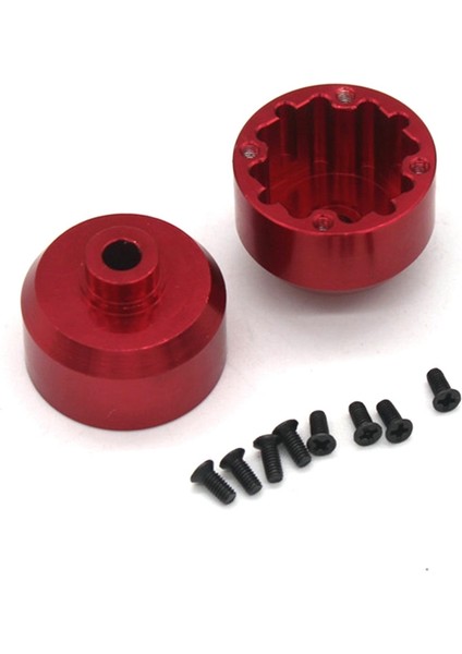 Uzaktan Kumanda Model Aksesuarları, 2 Adet Metal Diferansiyel Muhafaza Kasası EA1048 Jlb Racing Cheetah 11101 21101 J3 Hız 1/10 Rc Araba Yükseltme Parçaları, A, Kırmızı (Yurt Dışından)