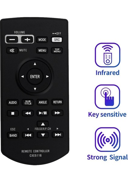 Uzaktan Kumanda, CXE5116 Pioneer DVD Rds Av Alıcısı AVH-2450BT AVH-1450DVD AVH-210EX AVH-P4450BT İçinUzaktan Kumandayı Değiştirin, Siyah (Yurt Dışından) fiyatları