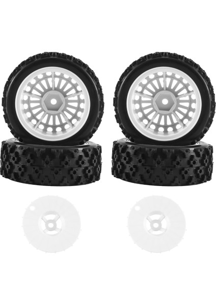 Uzaktan Kumanda Model Aksesuarları, 4 Adet Lastik Tekerlek Lastiği XV01 TA06 TT01 TT01E TT02 TT02B Ptg-2 1/10 Rc Araba Yükseltme Parçaları Aksesuarları, 1, Beyaz (Yurt Dışından)