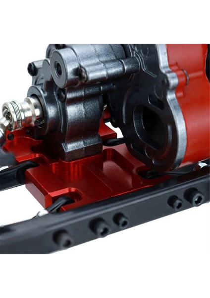 Metal Şanzıman Alt Plakası, Vidalı Metal Şasi Orta Kaydırma Plakası, Eksenel SCX10 1/10 Rc Pist Araba Yükseltme Parçaları Aksesuarları, B, Siyah (Yurt Dışından)