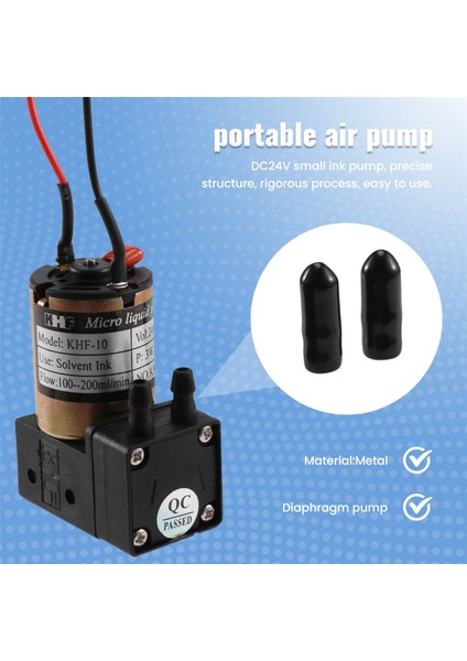 Diyafram Pompası, Basınç Motoru Mürekkep Pompası Iç ve Dış Mekan Fotoğraf Makinesi Emiş Sıvısı 24V Diyafram, (Yurt Dışından)