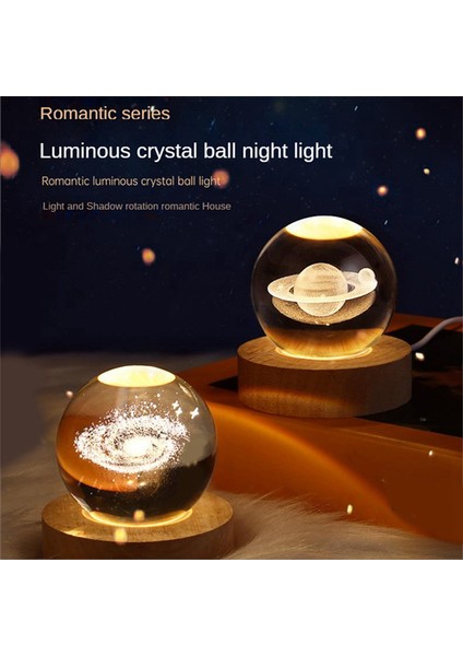 Gece Feneri, Tabanlı Kristal Top Gece Lambası LED Masa Lambası Işıklı Yıldızlar Galaksi USB Güç Sıcak Bulutsu Çocuk Için, (Yurt Dışından)