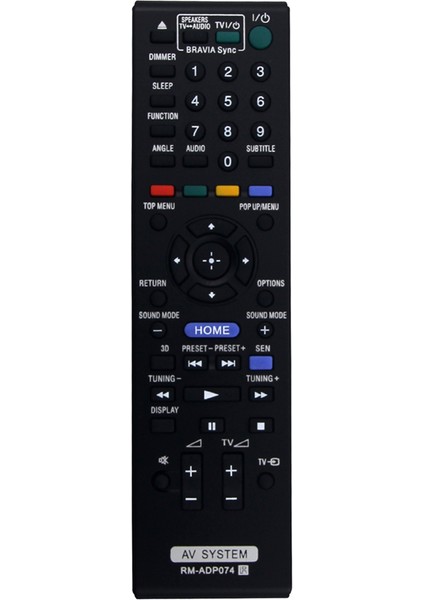Uzaktan Kumanda, Uzaktan Kumanda RM-ADP074 Blu-Ray Ev Sinema Sistemi İçinADP073 BDV-E290 BDV-N990W BDV-N995W BDV-E190 HBD-N990W, Siyah (Yurt Dışından)