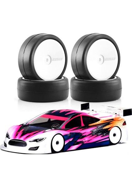 Uzaktan Kumanda Model Aksesuarları, 1/10 Rc Yarış Arabası Lastiği Sıcak Eriyen Lastik Jantı TT01 TT02 XV01 TA06 Ptg-2 Yükseltme Parçaları, Beyaz (Yurt Dışından)