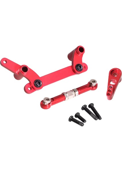 Uzaktan Kumandalı Araba Direksiyon Bileşeni, Metal Yükseltilmiş Direksiyon Bileşenleri Scy 1/16 16101 16102 16103 16104 16106 C8805 Q130A Rc Araba Yükseltme Parçaları, Kırmızı (Yurt Dışından)