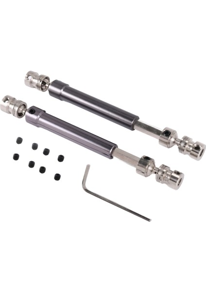 Rc Aksesuarları, 2 Adet Metal Cvd Tahrik Mili 110-160MM 1/10 Rc Kaya Tırmanıcısı Eksenel SCX10 90046 Trx4, Titanyum, Titanyum (Yurt Dışından)