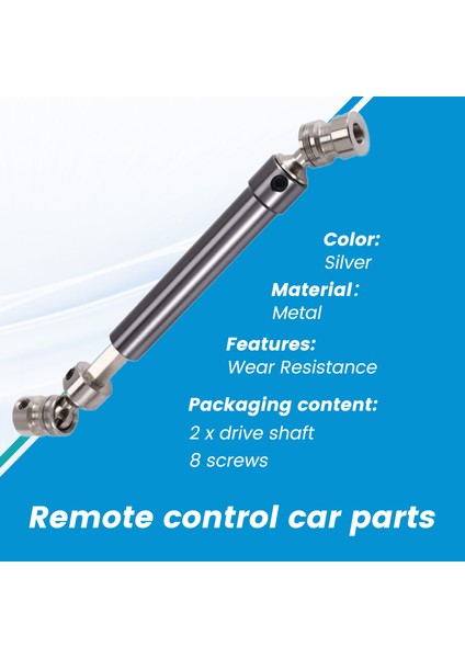 Rc Aksesuarları, 2 Adet Metal Cvd Tahrik Mili 110-160MM 1/10 Rc Kaya Tırmanıcısı Eksenel SCX10 90046 Trx4, Titanyum, Titanyum (Yurt Dışından) fırsatları