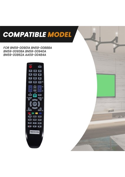 Uzaktan Kumanda, BN59-00901A BN59-00940A BN59-00862A AA59-0048 İçinTv Uzaktan Kumandası, Siyah (Yurt Dışından)