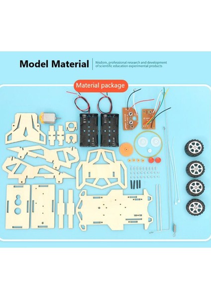 Teknolojik Rc Araba,stem Oyuncakları Bilim Projesi Eğitim Kendin Yap Kiti Kablosuz 4WD Uzaktan Kumandalı Araba Modeli Bilimsel Deney Kitleri,resim li (Yurt Dışından)