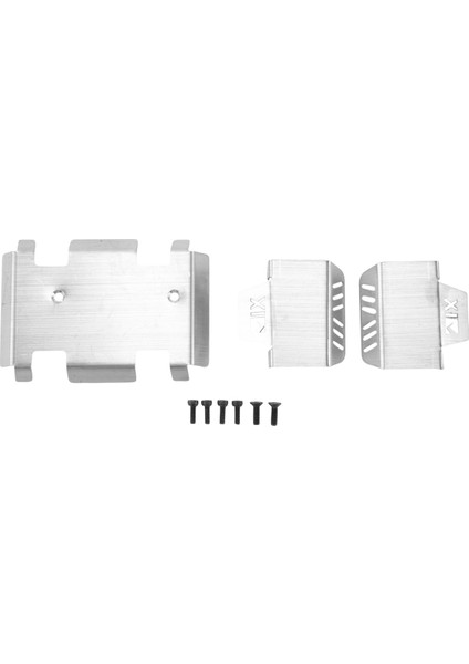 Uzaktan Kumanda Model Aksesuarları, Paslanmaz Çelik Şasi Zırh Aks Koruyucusu EX86190 Ex 86190 LC76 1/10 Rc Paletli Araba Yükseltme Parçaları İçinKaydırma Plakası, Gümüş (Yurt Dışından) indirimleri