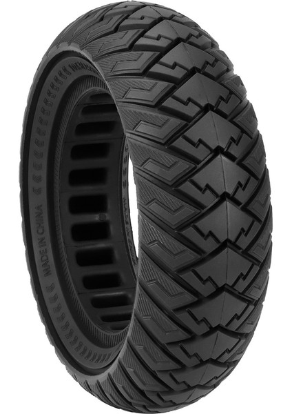 Elektrikli Scooter Lastiği, 10 Inç 10X3/255X80(80/65-6) Off-Road Tubeless Katı Lastik Elektrikli Scooter Parçaları İçinPatlamaya Dayanıklı, Siyah (Yurt Dışından)