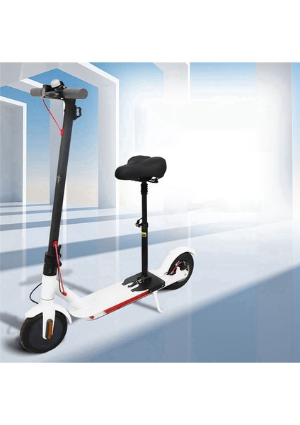 Elektrikli Scooter Aksesuarları, M365 Katlanabilir Ayarlanabilir Elektrikli Scooter Sele Metal Taban Aksesuarları, Siyah (Yurt Dışından)