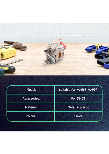 Walbro İçinKarbüratör, -668 -997 Rc Parçaları Baja 5b 5t 5sc 5ıve-T Motoru İçinKarbüratör, Gümüş (Yurt Dışından)