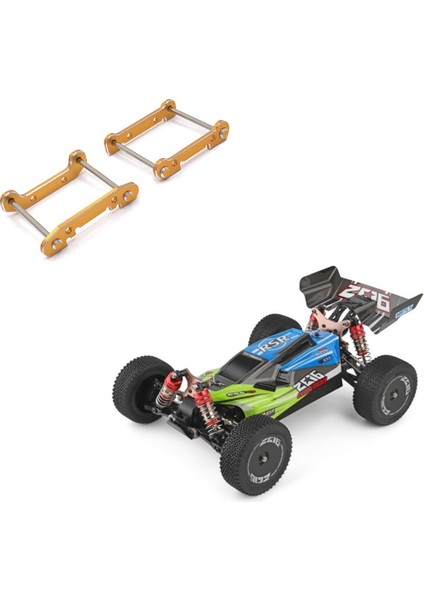 Uzaktan Kumanda Model Aksesuarları, 144001 144002 144010 124017 124018 124019 Rc Araba Yükseltme Parçaları İçinPinli Metal Ön ve Arka Kol Montajları, 4, Sarı (Yurt Dışından) fırsatları