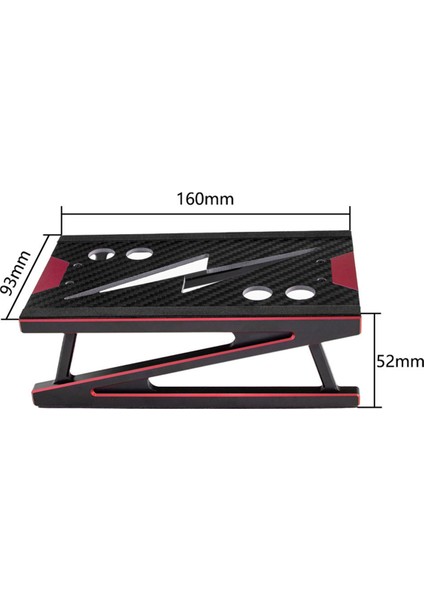 Rc Araba Standı, Alüminyum Alaşımlı Tamir Istasyonu Çalışma Standı Montaj Platformu Tutucu 1/8 1/10 Rc Araba Evrensel, Mor (Yurt Dışından)