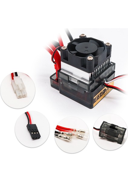 Uzaktan Kumanda Model Aksesuarları, Rc Fırçalı Esc Yüksek Voltaj Sürümü 7.2V-16V 320A Iki Yönlü Fırça Fren Soğutma Fanı Araba Kamyon Tekne Için, (Yurt Dışından)