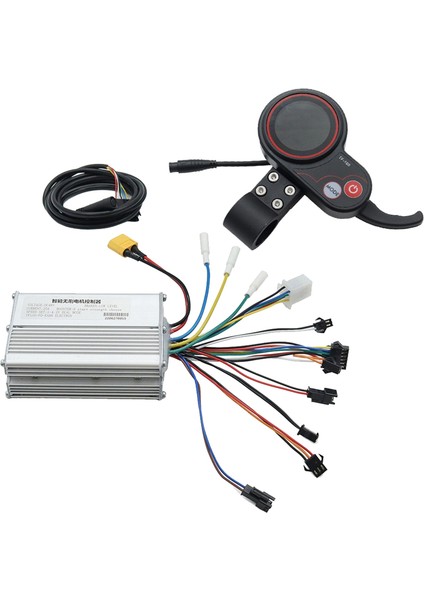 Kontrolör, 48V 25A Elektrikli Scooter Kontrol Paneli Kiti TF-100 Ekranlı Parçalar Için, Gümüş ve Siyah (Yurt Dışından)