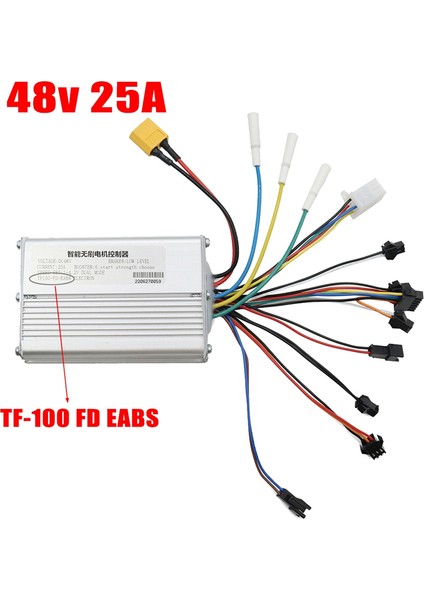 Kontrolör, 48V 25A Elektrikli Scooter Kontrol Paneli Kiti TF-100 Ekranlı Parçalar Için, Gümüş ve Siyah (Yurt Dışından)