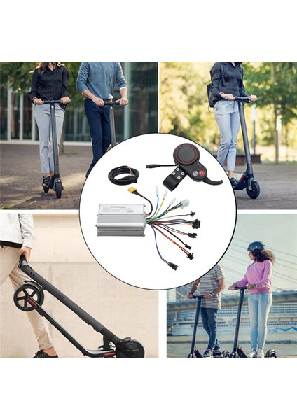 Kontrolör, 48V 25A Elektrikli Scooter Kontrol Paneli Kiti TF-100 Ekranlı Parçalar Için, Gümüş ve Siyah (Yurt Dışından)