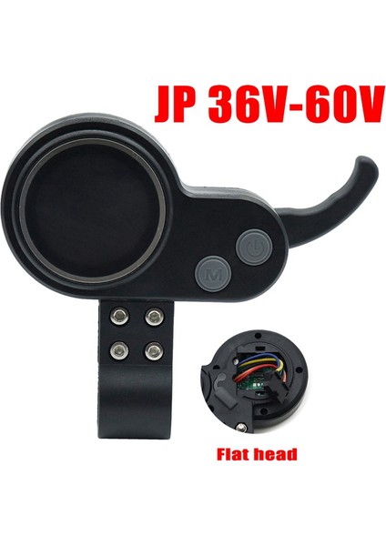 Elektrikli Scooter Parçaları, 36V 48V 52V 60V Evrensel LCD Ekran Speedway Iv V Ruima Mini4 Jipin Elektrikli Scooter Dt Kaykay Parçaları B, Siyah (Yurt Dışından)