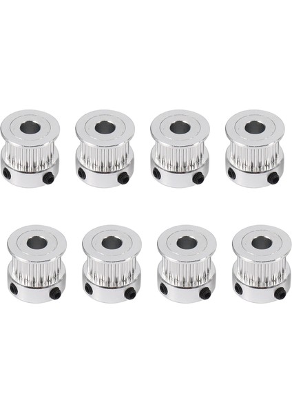 Takım, 8 Adet 5mm 20 Diş Alüminyum Zamanlama Kasnağı Tekerleği + 5 Metre Kauçuk 2mm Pitch 6mm Genişliğinde Kemer 3D Yazıcı Cnc Için, Siyah ve Gümüş (Yurt Dışından) fiyatları