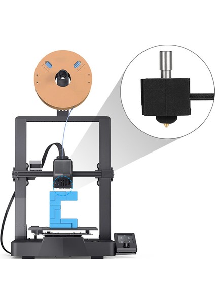Hotend, 3 V3 Se Yükseltme Hotend + Silikon Kılıf Bimetal Isı Yalıtımı Alüminyum Alaşım Boğaz 3D Baskı J-, Siyah (Yurt Dışından)