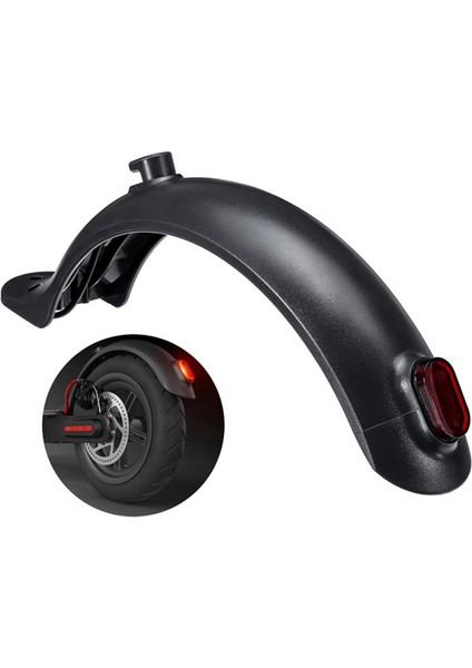Arka Çamur Paneli Seti, M365 ve 1s Elektrikli Scooter Fren Lambası Çamur Kancası İçinArka Lambalı Yedek Parçaların Onarımı, Siyah (Yurt Dışından)