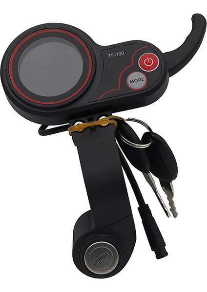 Gösterge Paneli, TF-100 LCD Ekran Gaz Kelebeği Ölçer Gösterge Paneli 6 Pinli Anahtar Elektrikli Kapı Kilidi Anahtarı Scooter Için, Siyah (Yurt Dışından)
