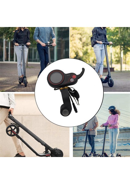 Gösterge Paneli, TF-100 LCD Ekran Gaz Kelebeği Ölçer Gösterge Paneli 6 Pinli Anahtar Elektrikli Kapı Kilidi Anahtarı Scooter Için, Siyah (Yurt Dışından)