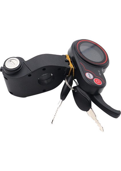 Gösterge Paneli, TF-100 LCD Ekran Gaz Kelebeği Ölçer Gösterge Paneli 6 Pinli Anahtar Elektrikli Kapı Kilidi Anahtarı Scooter Için, Siyah (Yurt Dışından)